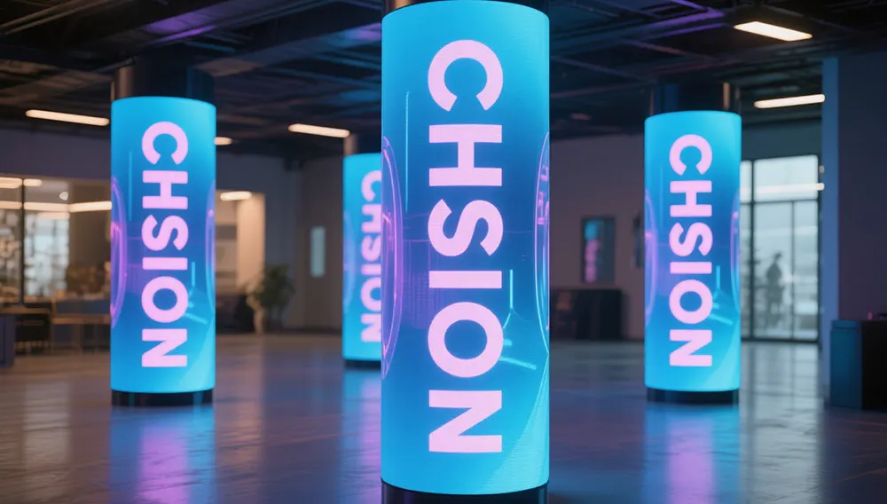 Cylindrical LED Display Screen
